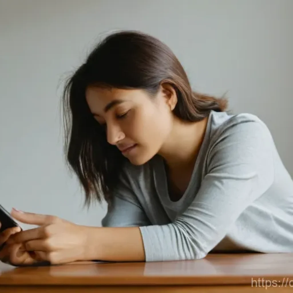디지털디톡스와 명상과 운동 결합 - A young woman in her mid-20s, dressed in comfortable lounge wear (modest t-shirt and loose pants), g...