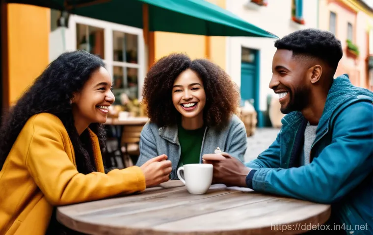 디지털디톡스와 SNS 해독 - **Image Prompt:** A serene scene featuring a person (gender ambiguous, in their 20s-30s) deeply engr...