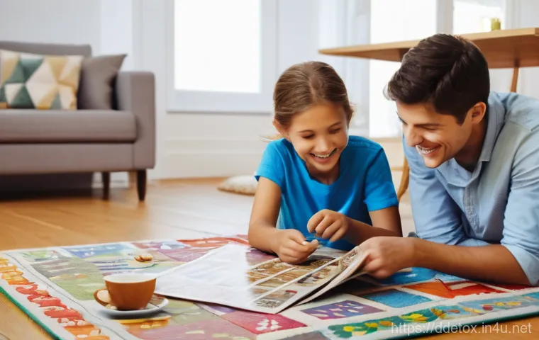 디지털디톡스와 스마트폰 정책 - **Image Prompt 1: A Peaceful Digital Detox Morning at Home**
A warm and inviting living room or ...