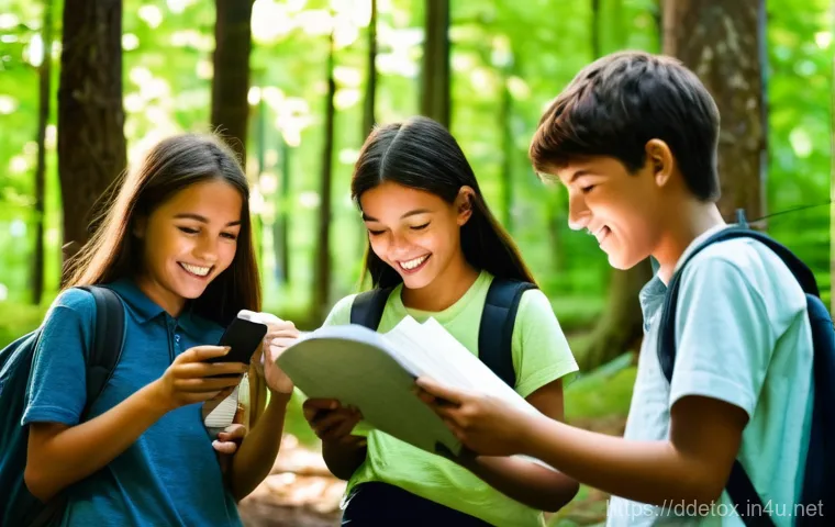 디지털디톡스와 스마트폰 정책 - **Image Prompt 1: A Peaceful Digital Detox Morning at Home**
    A warm and inviting living room or ...