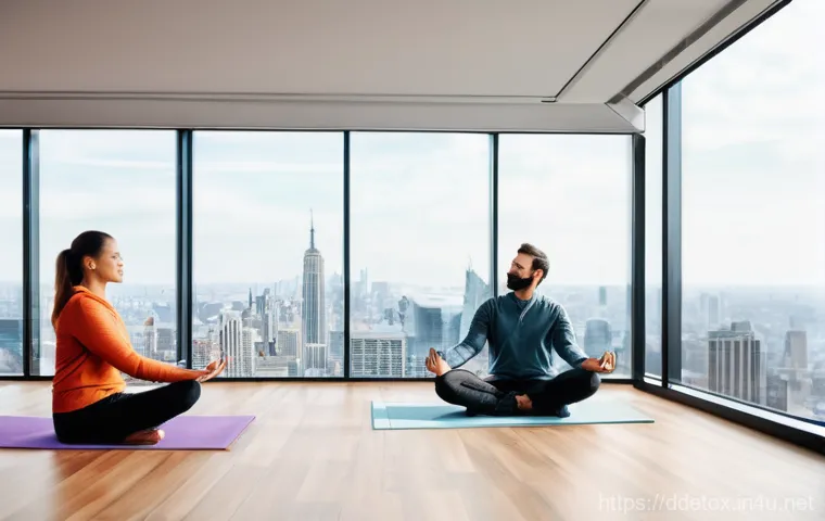 디지털디톡스와 스마트폰 정책 - **Image Prompt 2: Teenagers Embracing Nature in a Digital Detox Program**
    A vibrant, sun-dappled...