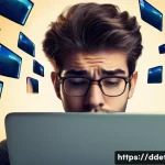 디지털디톡스 스트레스 해소 - **Image Prompt 1: The Overwhelmed Mind in a Digital World**
A close-up, medium shot of a modern ...